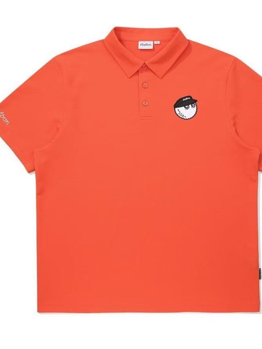Malbon Men's Lapel Short Sleeve Golf Shirt Top for Outdoor Sports